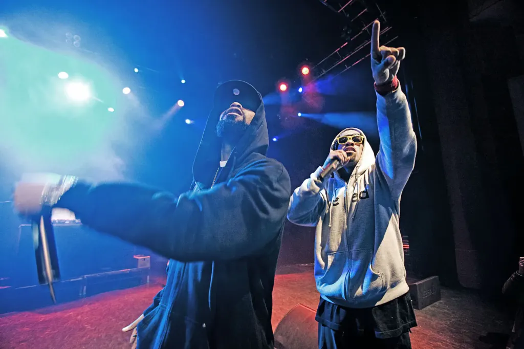 Method Man and Redman performing on stage at Shepherd’s Bush Empire.